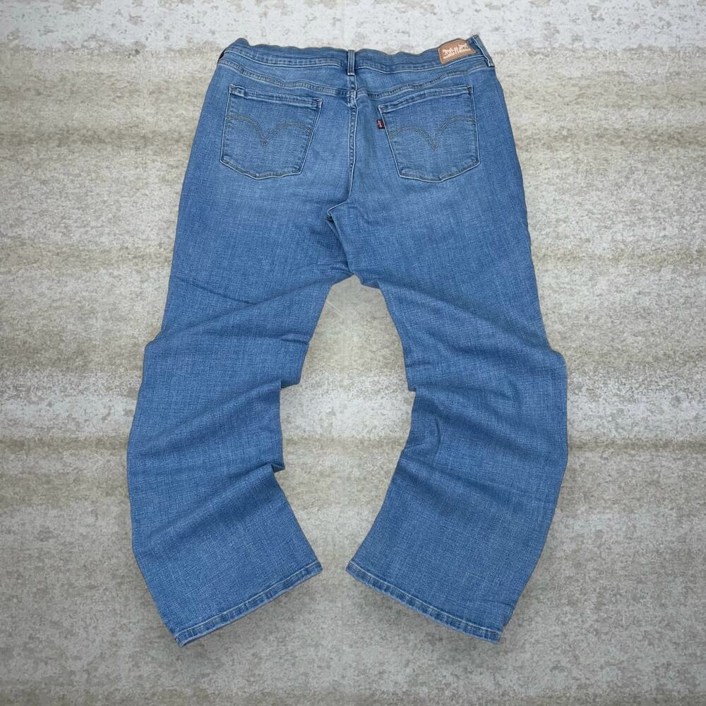 Vintage Y2K Levis Jeans 505 Womens 14 Regular Straight Fit Light Wash Red Tab